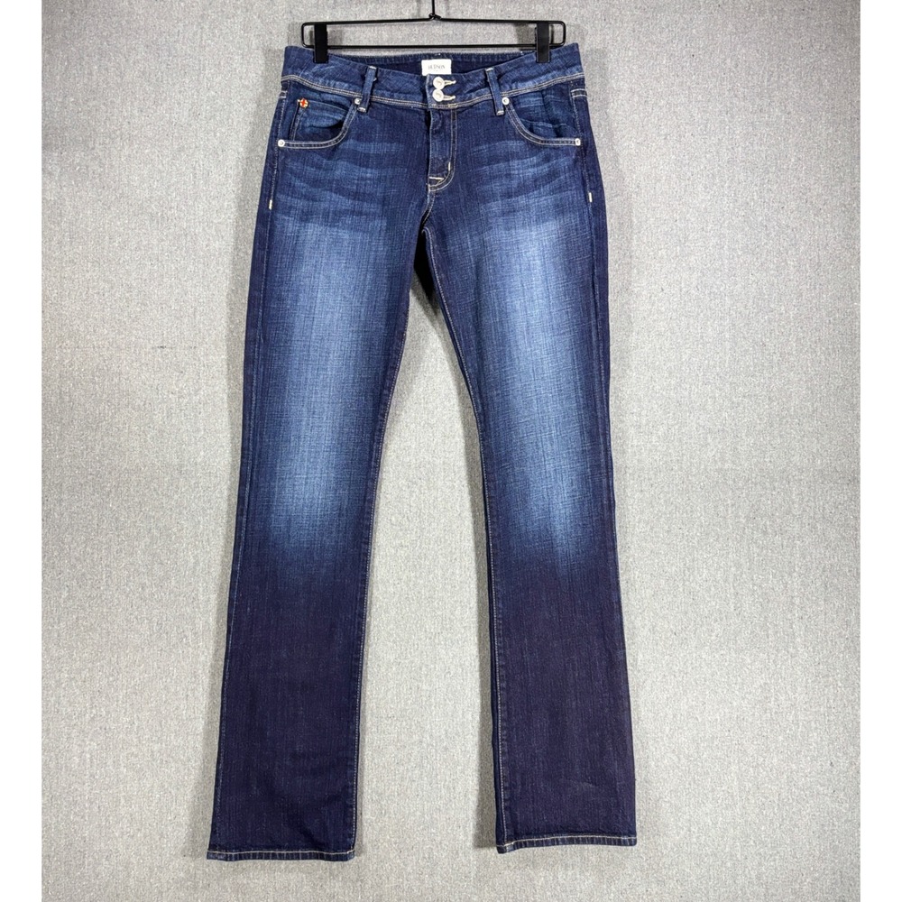 Hudson Womens W176DHK Beth Baby Boot Blue Jeans Size 30
